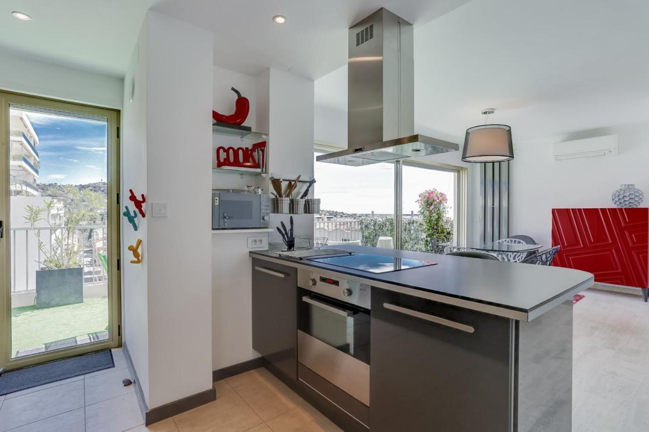 Immogroom - Apartment With Terrace - Ac - Parking Cannes Exteriör bild
